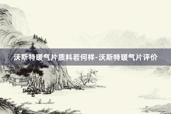 沃斯特暖气片质料若何样-沃斯特暖气片评价